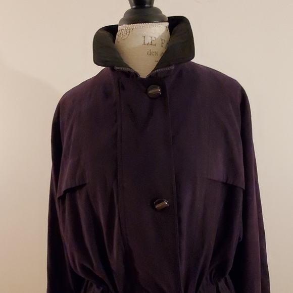 Gallery Deep Purple Suede Coat - Picture 2 of 7
